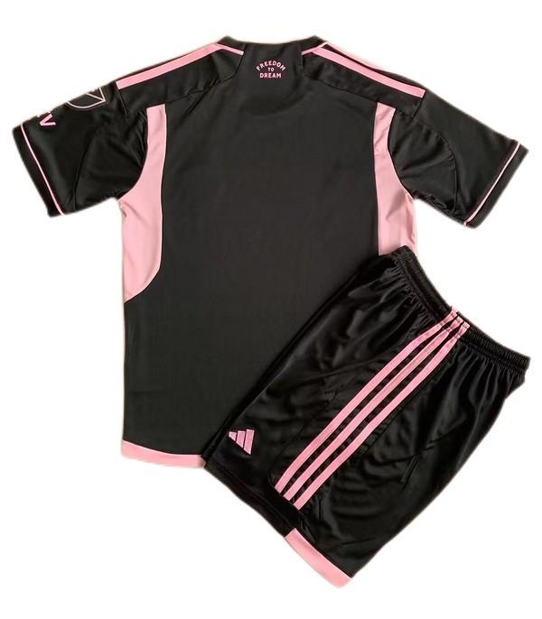 Kids-Inter Miami 23/24 Away Black/Pink Soccer Jersey