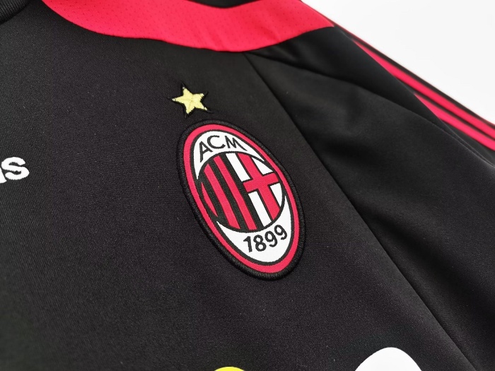 AC Milan 07/08 Third Black Soccer Jersey