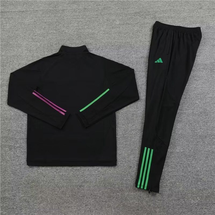 Bayern Munich 23/24 Tracksuit - Black/Purple/Green