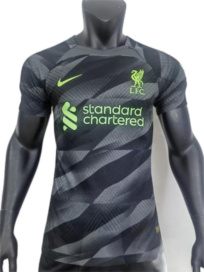 Liverpool 23/24 GK Black/Green Jersey(Player)