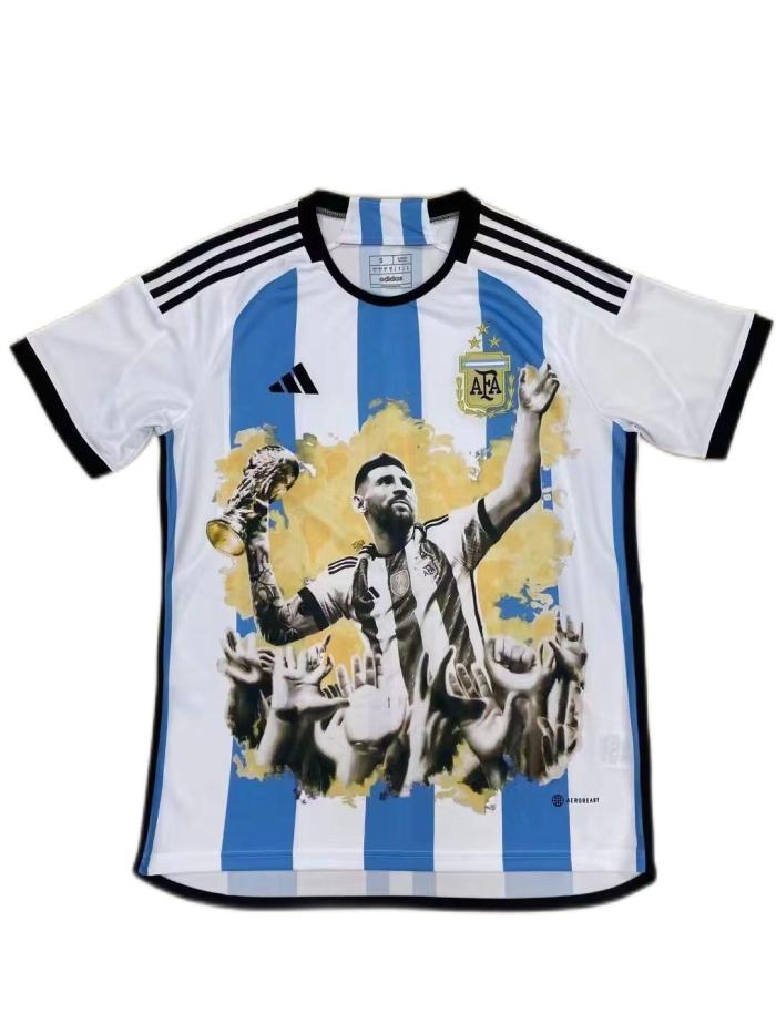 Argentina 2022 World Cup Messi Champion Jersey