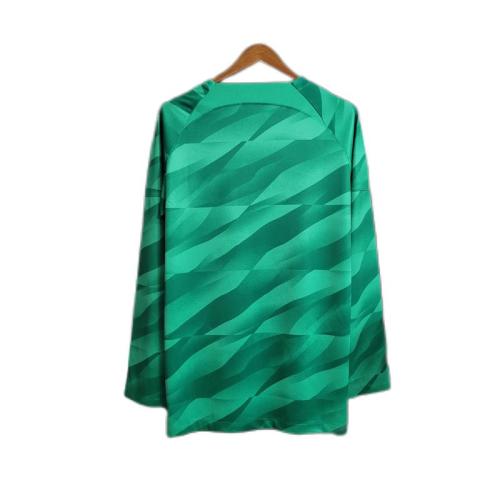 23-24 Long Sleeve PSG Green Goalkeeper Soccer Jersey