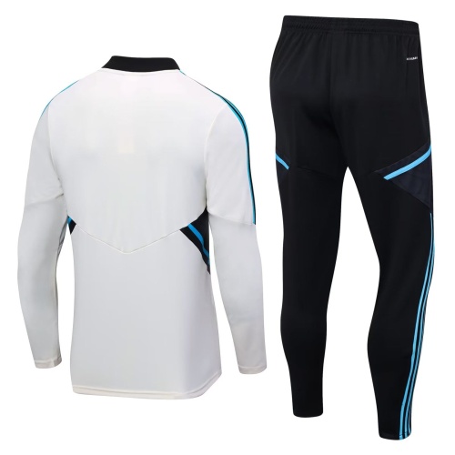 Man Utd 23/24 Tracksuit - White/Black/Blue
