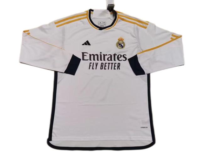 Real Madrid 23/24 Home Long Soccer Jersey