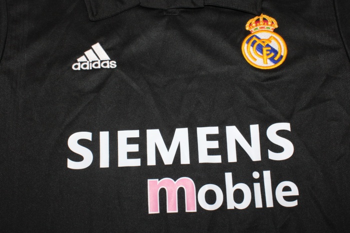 Real Madrid 02/03 Away Black Soccer Jersey