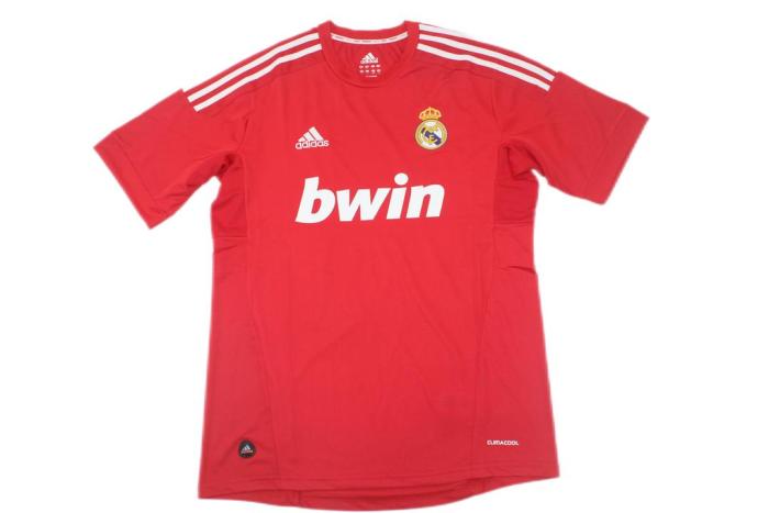 Real Madrid 11/12 Third Red Soccer Jersey