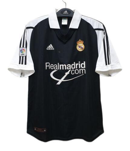 Real Madrid 01/02 Away Black/White Soccer Jersey