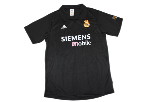 Real Madrid 02/03 Away Black Soccer Jersey
