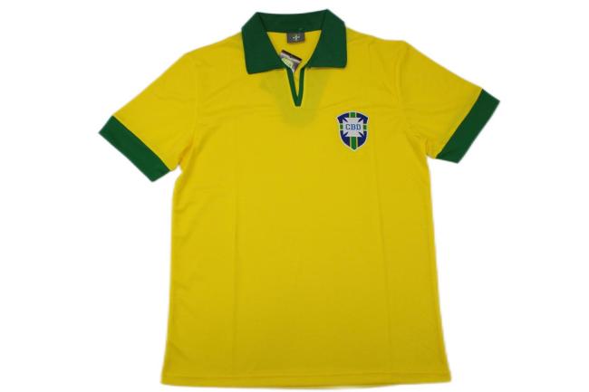 Brazil 1962 Home Soccer Jersey