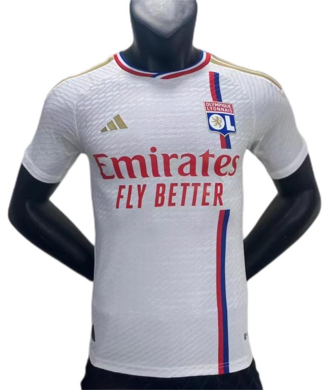 Lyon 23/24 Home Soccer Jersey(Player)