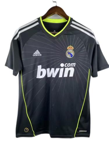 Real Madrid 10/11 Away Black Soccer Jersey