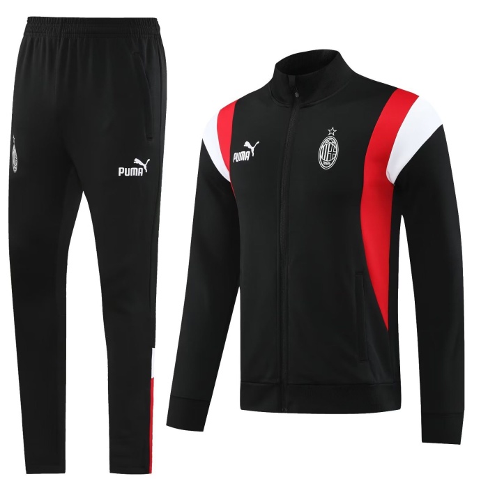 AC Milan 23/24 Tracksuit - Black/Red/White