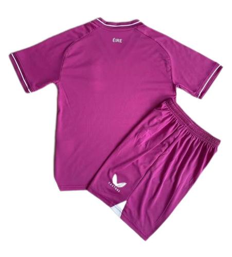 Kids-Ireland 23/24 GK Pink Soccer Jersey