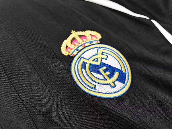 Real Madrid 06/07 Away Black Long Soccer Jersey