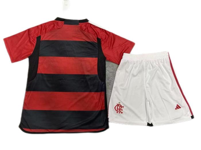 Kids-Flamengo 23/24 Home Soccer Jersey