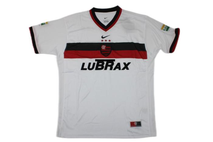 Flamengo 2001 Away White Soccer Jersey