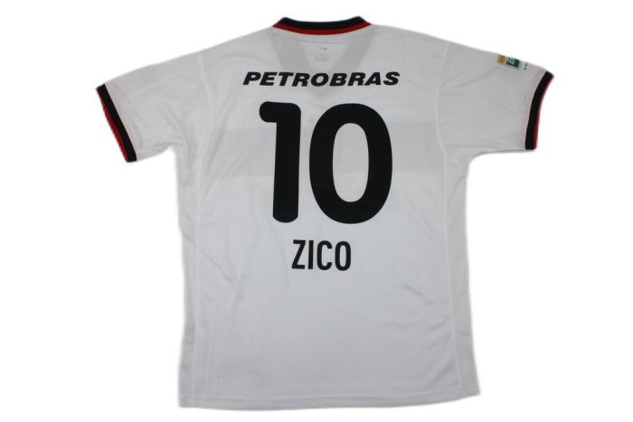 Flamengo 2001 Away White Soccer Jersey