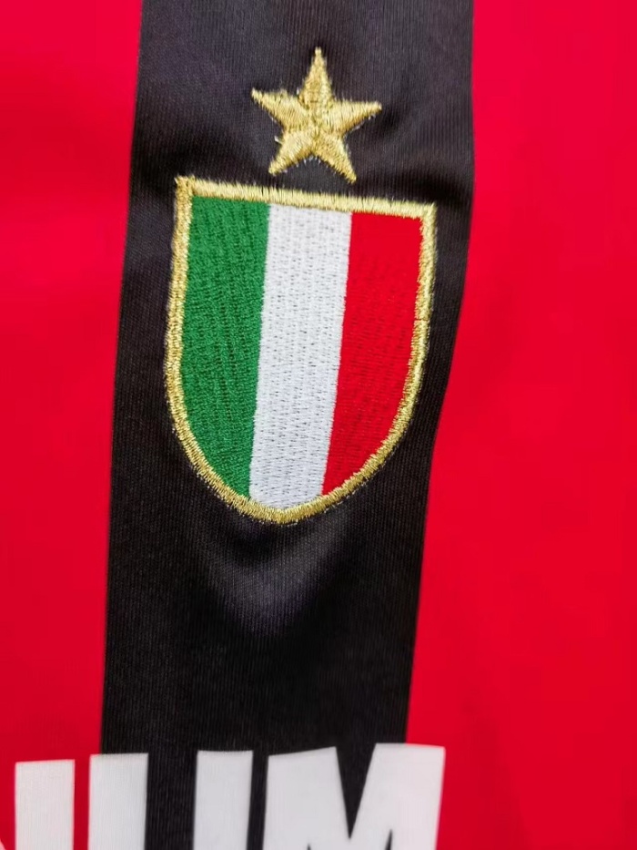 AC Milan 88/89 Home Long Soccer Jersey