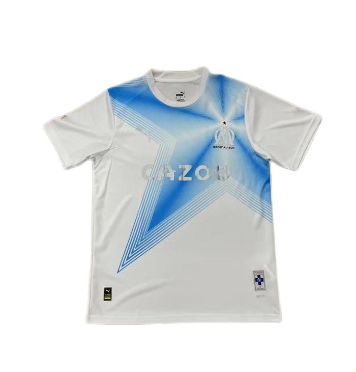 Marseilles 23/24 Special White/Blue Soccer Jersey
