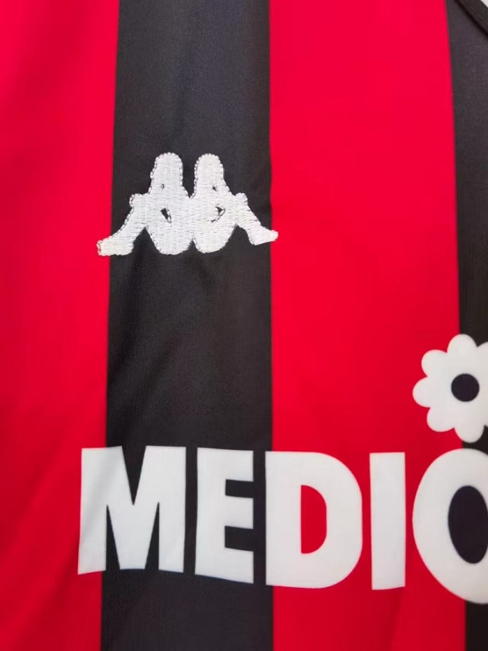 AC Milan 88/89 Home Long Soccer Jersey