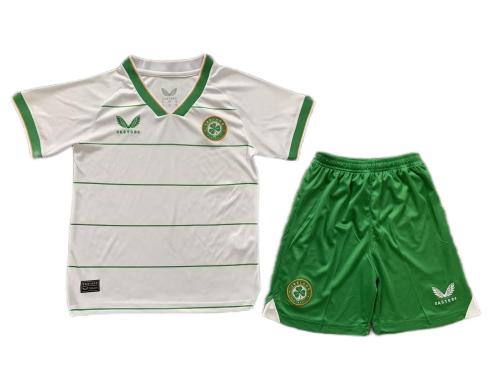 Kids-Ireland 23/24 Away White Soccer Jersey