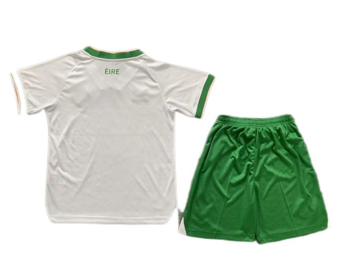 Kids-Ireland 23/24 Away White Soccer Jersey