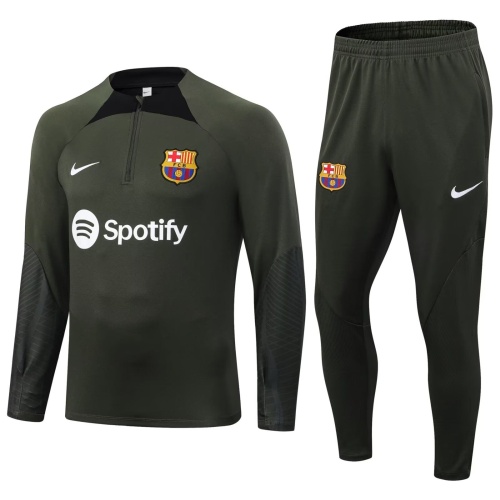 Barcelona 23/24 Tracksuit - Dark Green