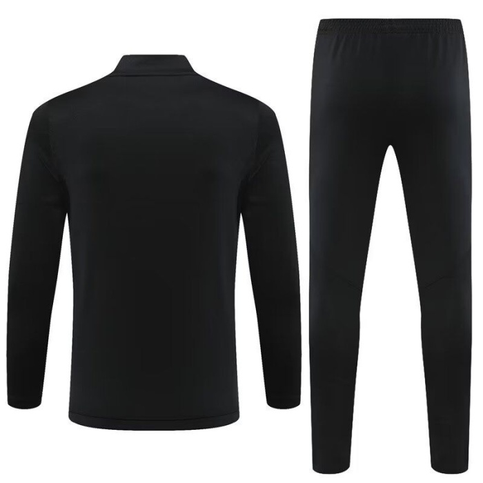 Real Madrid 23/24 Tracksuit - Black/White
