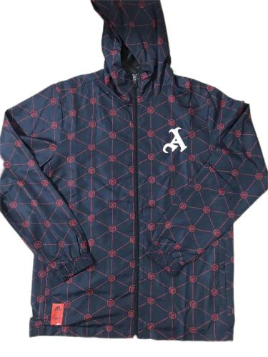 Arsenal 23/24 Wind Coat - Navy Blue/Red
