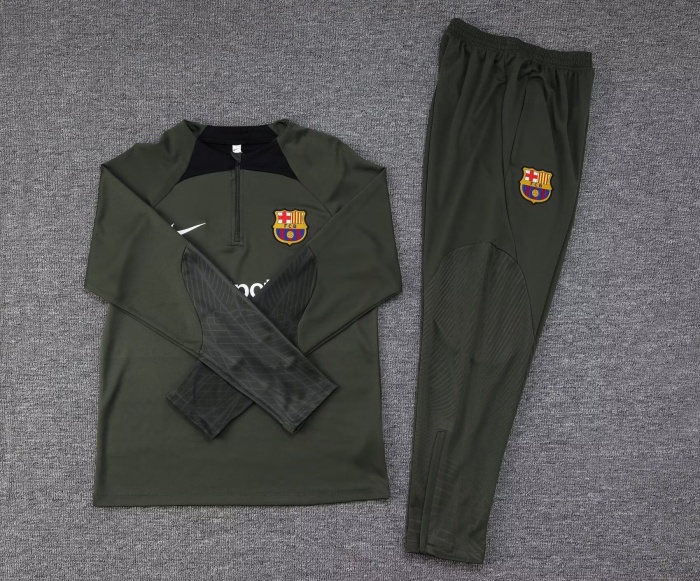 Barcelona 23/24 Tracksuit - Dark Green