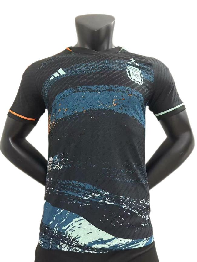 Argentina 2023 Away Black/Dark Blue Jersey(Player)