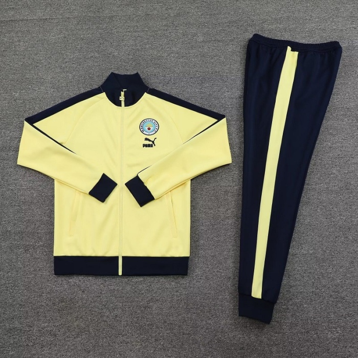 Manchester City 23/24 Tracksuit - Yellow/Black