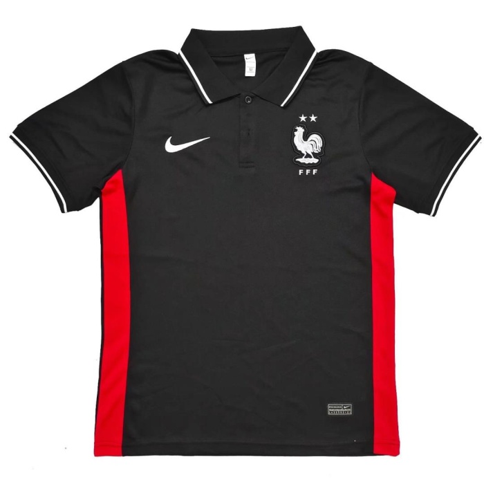 France 2022 Black/Red Polo Shirts