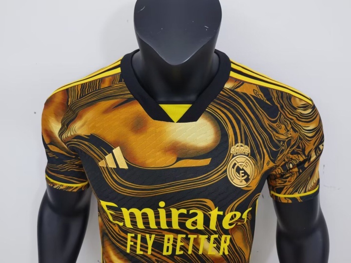 Real Madrid 23/24 Special Black/Orange Jersey(Player