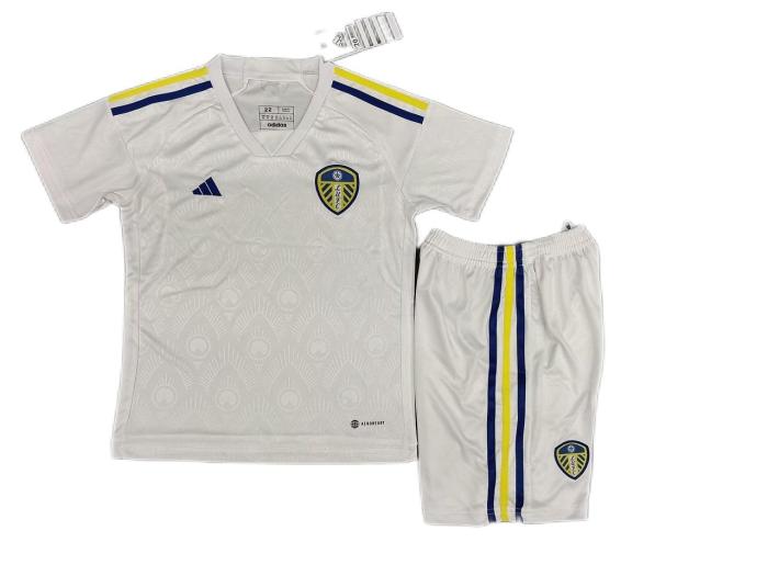Kids-Leeds United 23/24 Home Leaked Soccer Jersey