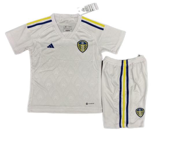 Kids-Leeds United 23/24 Home Leaked Soccer Jersey