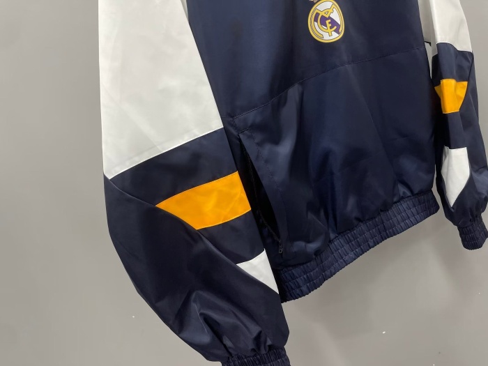 Real Madrid 23/24 Wind Coat - Dark Blue/White