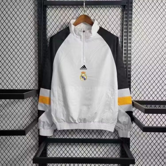 Real Madrid 23/24 Wind Coat - White/Black