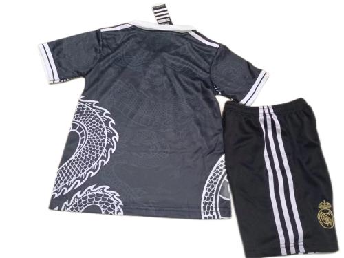Kids-Real Madrid 23/24 Black Training Soccer Jersey