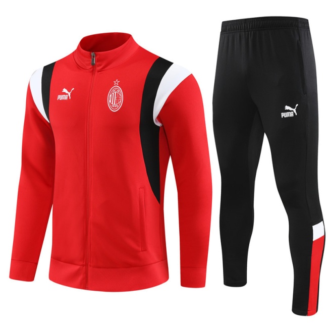 AC Milan 23/24 Tracksuit - Red/Black/White