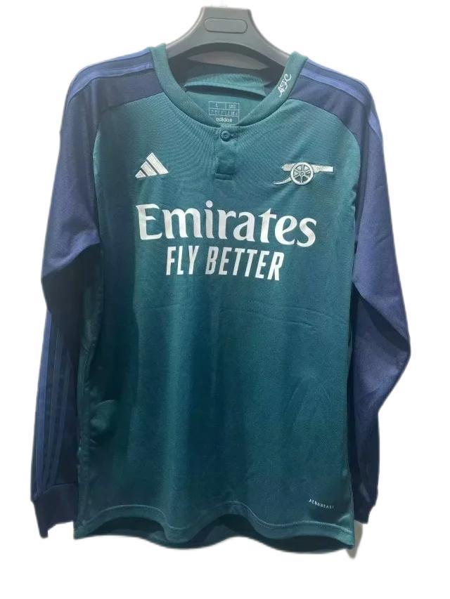 Arsenal 23/24 Third Dark Green Leaked Long Jersey