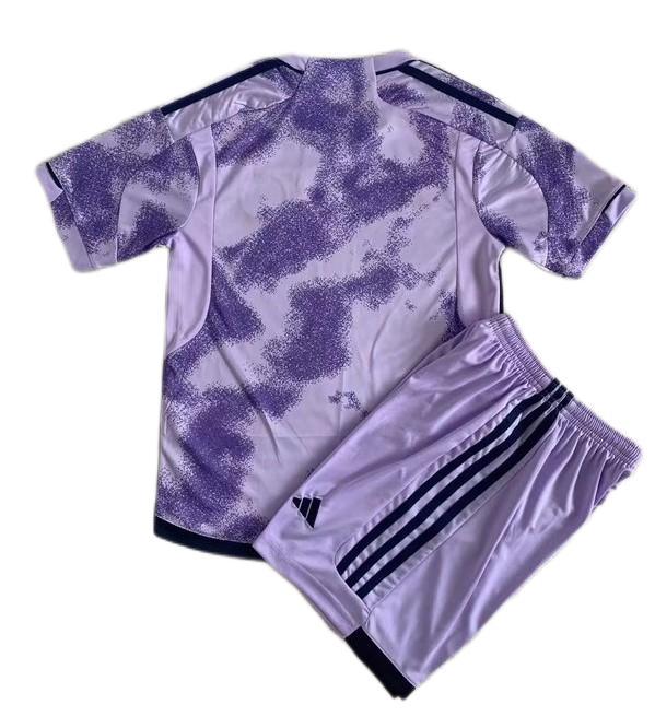 Kids-Scotland 2023 Away Purple Soccer Jersey