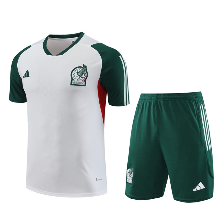 Mexico 23/24 White/Green Training Kit Jerseys