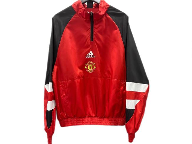 Manchester Utd 23/24 Wind Coat - Red/Black