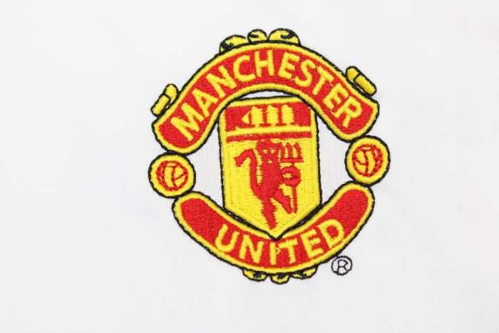 Manchester Utd 02/03 Away White Soccer Jersey