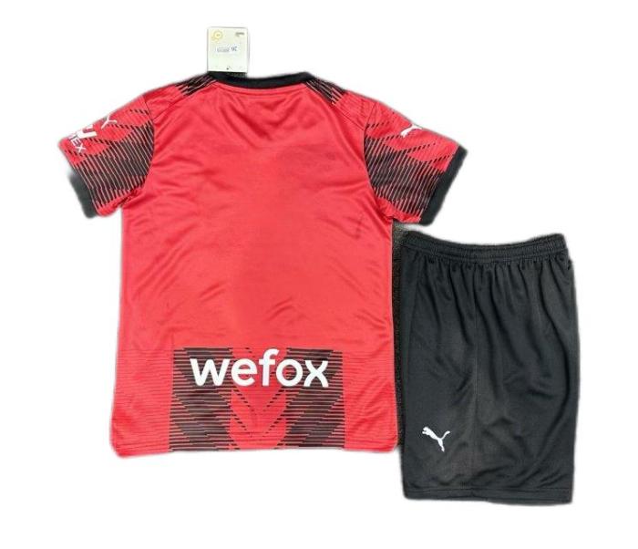 Kids-AC Milan 23/24 Home Leaked Soccer Jersey