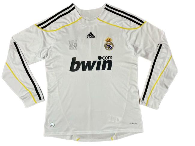 Real Madrid 09/10 Home Long Soccer Jersey
