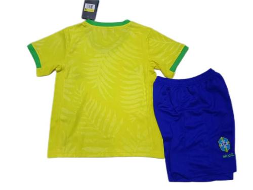 Kids-Brazil 23/24 Home Soccer Jersey