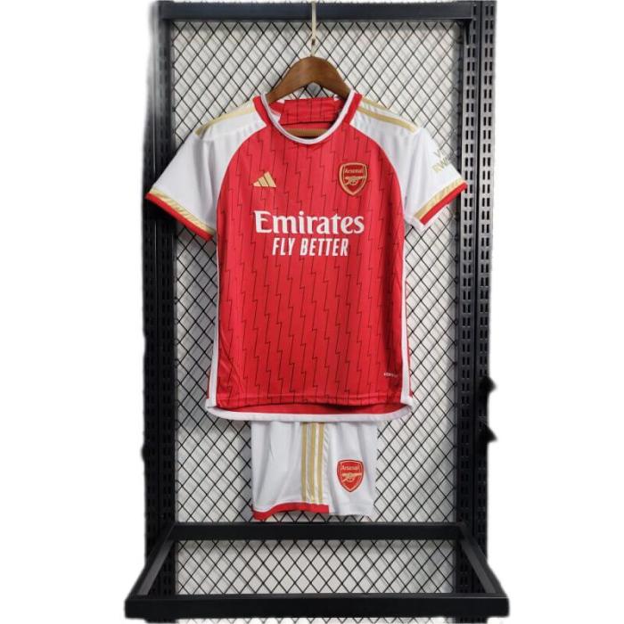 Kids-Arsenal 23/24 Home Leaked Soccer Jersey