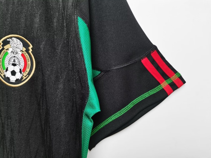 Mexico 2010 World Cup Away Black Soccer Jersey